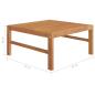 Preview: 6-tlg. Garten-Lounge-Set mit Grauen Kissen Massivholz Teak