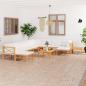 Preview: ARDEBO.de - 12-tlg. Garten-Lounge-Set mit Creme Kissen Massivholz Teak