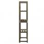 Preview: Spalier mit Ablagen Grau 55x30x140 cm Massivholz Tanne