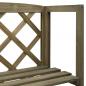 Preview: Spalier mit Ablagen Grau 55x30x140 cm Massivholz Tanne