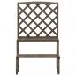 Preview: Blumentreppe mit Rankgitter Grau 70x42x115cm Massivholz Tanne