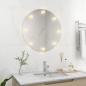 Preview: Wandspiegel mit LED-Beleuchtung Rund Glas 