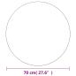 Preview: Wandspiegel mit LED-Beleuchtung Rund Glas 