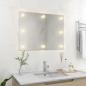 Preview: Wandspiegel ohne Rahmen mit LED-Beleuchtung Rechteckig Glas