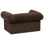 Preview: Hundesofa mit Schublade Braun 75x50x38 cm Plüsch