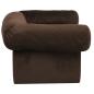 Preview: Hundesofa mit Schublade Braun 75x50x38 cm Plüsch