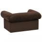 Preview: Hundesofa mit Schublade Braun 75x50x38 cm Plüsch