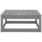 Preview: 8-tlg. Garten-Lounge-Set Grau Massivholz Kiefer