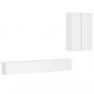 Preview: 4-tlg. TV-Schrank-Set Weiß Holzwerkstoff