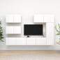 Preview: ARDEBO.de - 6-tlg. TV-Schrank-Set Weiß Holzwerkstoff