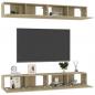 Preview: TV-Schränke 4 Stk. Sonoma-Eiche 100x30x30 cm Holzwerkstoff