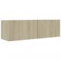 Preview: TV-Schränke 4 Stk. Sonoma-Eiche 100x30x30 cm Holzwerkstoff