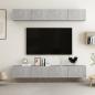 Preview: ARDEBO.de - TV-Schränke 4 Stk. Betongrau 100x30x30 cm Holzwerkstoff