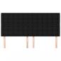 Preview: Kopfteile 4 Stk. Schwarz 90x5x78/88 cm Stoff