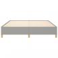 Preview: Bettgestell Hellgrau 160x200 cm Stoff