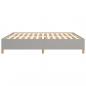 Preview: Bettgestell Hellgrau 160x200 cm Stoff