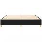 Preview: Bettgestell Schwarz 180×200 cm Stoff