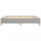 Preview: Bettgestell Hellgrau 200x200 cm Stoff