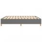 Preview: Bettgestell Dunkelgrau 200x200 cm Stoff