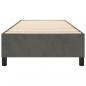 Preview: Bettgestell Dunkelgrau 100x200 cm Samt
