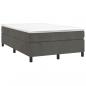 Preview: Bettgestell Dunkelgrau 120x200 cm Samt