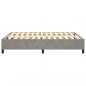 Preview: Bettgestell Hellgrau 140x190 cm Samt