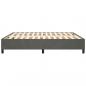 Preview: Bettgestell Dunkelgrau 200x200 cm Samt