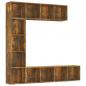 Preview: 3-tlg. Bücherregal-/TV-Schrank-Set Räuchereiche 180x30x180 cm