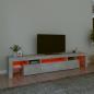 Preview: TV-Schrank mit LED-Leuchten Betongrau 215x36,5x40 cm