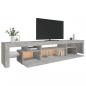 Preview: TV-Schrank mit LED-Leuchten Betongrau 215x36,5x40 cm