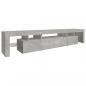 Preview: TV-Schrank mit LED-Leuchten Betongrau 215x36,5x40 cm