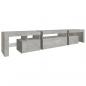 Preview: TV-Schrank mit LED-Leuchten Betongrau 215x36,5x40 cm