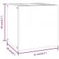 Preview: Wand-Badschrank 41x38x40 cm Massivholz Teak