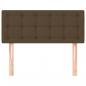 Preview: Kopfteil Dunkelbraun 100x5x78/88 cm Stoff