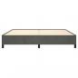 Preview: Bettgestell Dunkelgrau 200x200 cm Samt