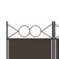 Preview: 5-tlg. Paravent Braun 200x200 cm Stoff