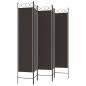 Preview: 5-tlg. Paravent Braun 200x200 cm Stoff