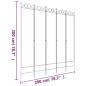 Preview: 5-tlg. Paravent Braun 200x200 cm Stoff