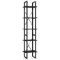 Preview: Bücherregal 5 Fächer Schwarz 40x30x175 cm Holzwerkstoff