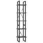 Preview: Bücherregal 5 Fächer Grau 40x30x175 cm Holzwerkstoff