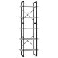 Preview: Bücherregal 5 Fächer Betongrau 60x30x175 cm Holzwerkstoff