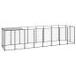 Preview: Hundezwinger Schwarz 4,84 m² Stahl  