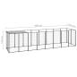 Preview: Hundezwinger Schwarz 4,84 m² Stahl  