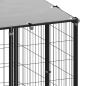 Preview: Hundezwinger Schwarz 4,84 m² Stahl  
