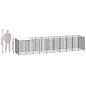 Preview: Hundezwinger Schwarz 6,05 m² Stahl   