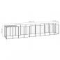 Preview: Hundezwinger Schwarz 6,05 m² Stahl   