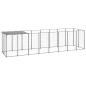 Preview: ARDEBO.de - Hundezwinger Silbern 4,84 m² Stahl