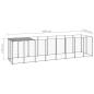 Preview: Hundezwinger Silbern 4,84 m² Stahl
