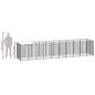 Preview: Hundezwinger Silbern 6,05 m² Stahl  