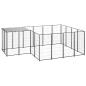 Preview: Hundezwinger Schwarz 6,05 m² Stahl  
